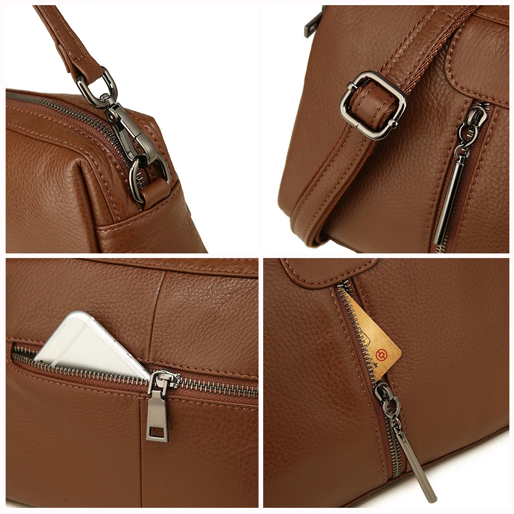 Женская сумка Bolsa Feminina из натуральной кожи, новинка, женская сумка-тоут с аутентичной кожей, высокое качество, сумки через плечо
