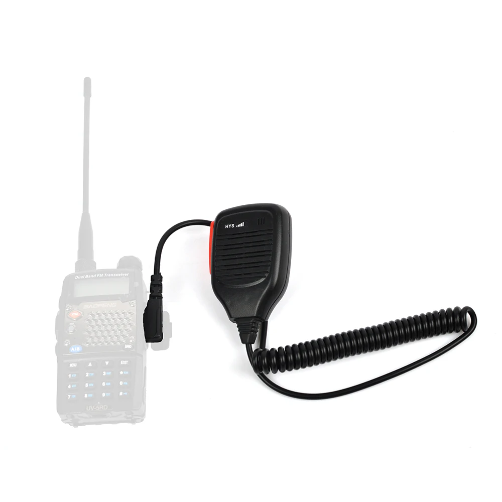HYS 4 PTT Цвет доступны ручной микрофон Динамик для Двухканальные рации UV-5R