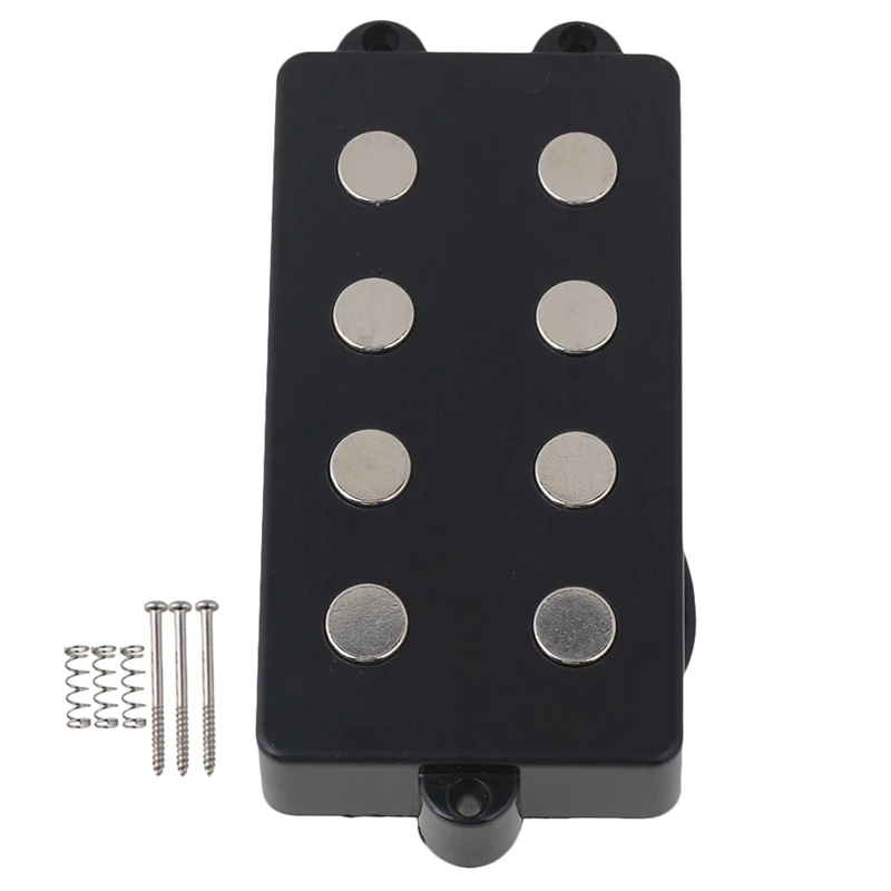 Шьет-бесшумный хороший баланс 4 струнные басы Humbucker двойная катушка пикап черный
