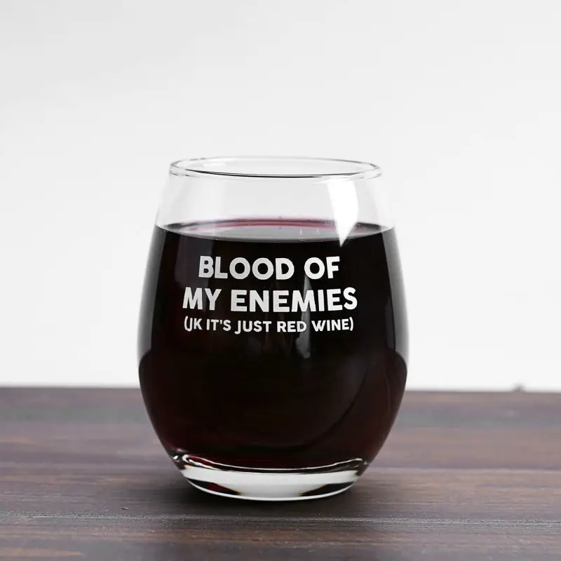 Винная Бокал Кружка Blood of my enemes бокал кружка из стекла 12 унций для кофе чая чашки