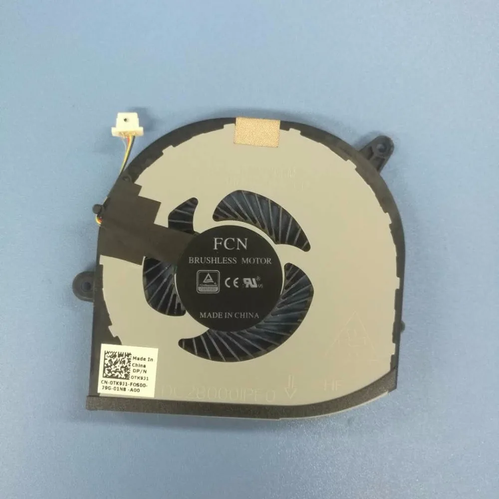 Вентилятор охлаждения GPU для DELL, для XPS 15 9560 DC28000I0F0 0VJ2HC VJ2HC DC28000IPF0 0TK9J1 TK9J1 AT1U10010A0 08R2V8 8R2V8