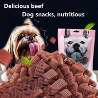 beef grain dog snacks 500g fresh beef material dog snacks healthy delicious food suitable for small large dog beef training food