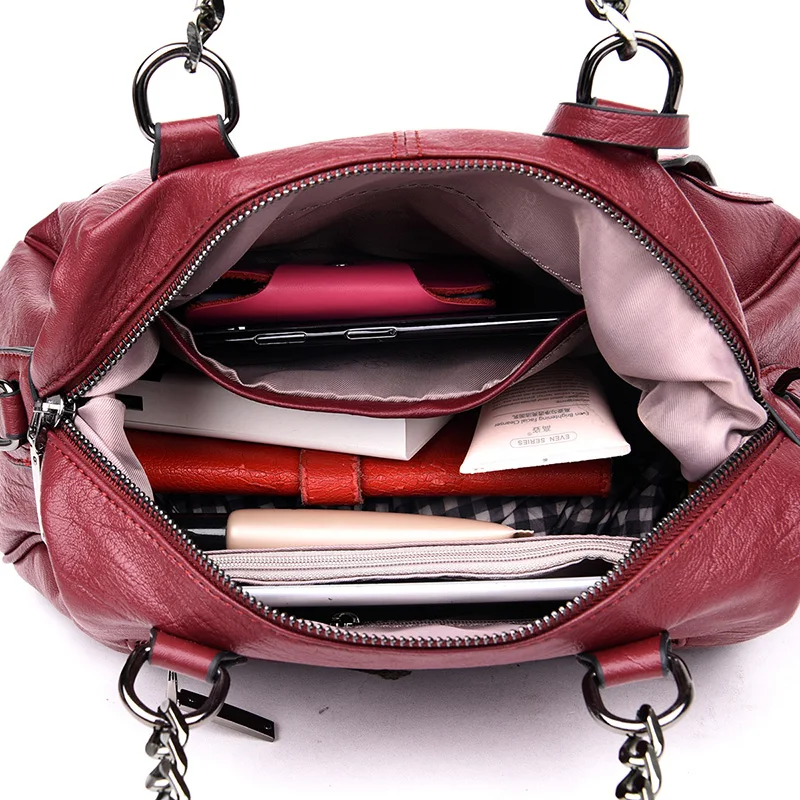 New Luxury Handbags Women Leather Bags Designer Female Fashion Boston Tote Bag High Quality Shoulder Crossbody Sac | Багаж и сумки