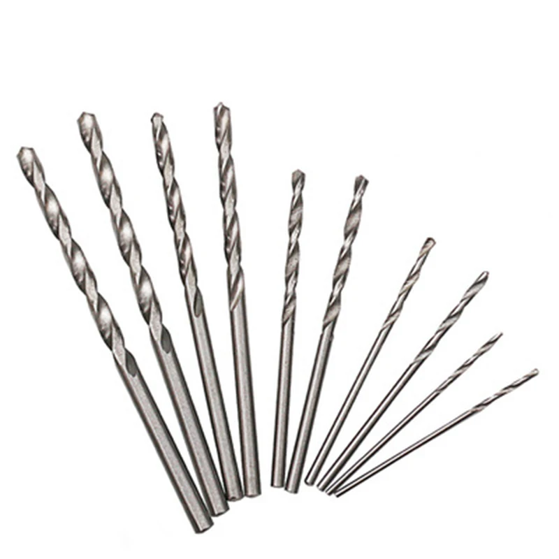 Алюминиевый мини микро ручной сверлильный патрон без ключа + 10 шт. сверло