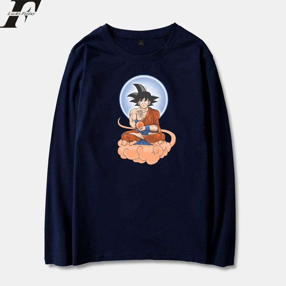 Беговая футболка Dragon Ball супер весна с длинным рукавом для мужчин/Женская