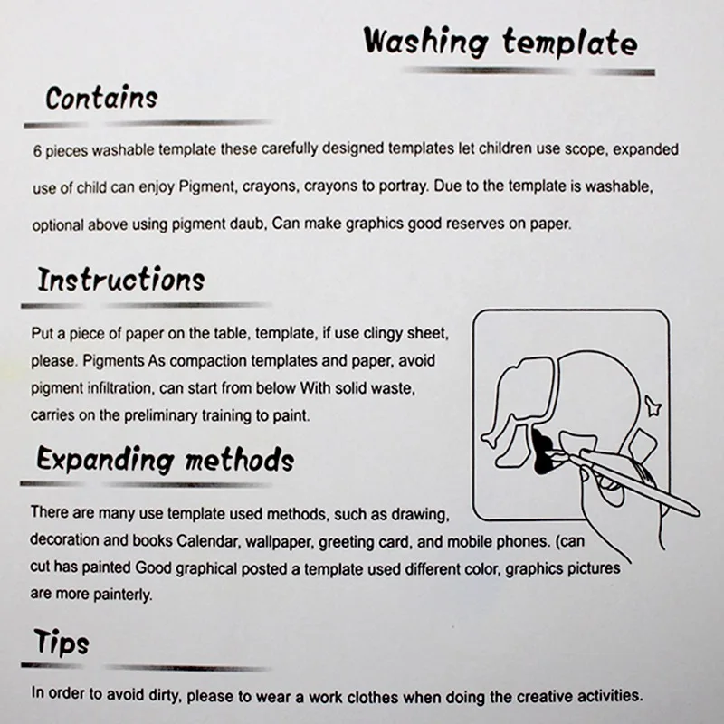 5 комплектов (30 шт.) трафареты для аэрографии и шаблонов Трафаретный инструмент