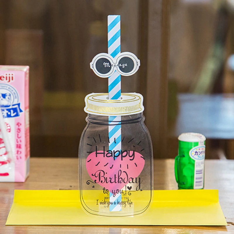Креативный конверт с надписью на день рождения новинка бутылочка для кормления