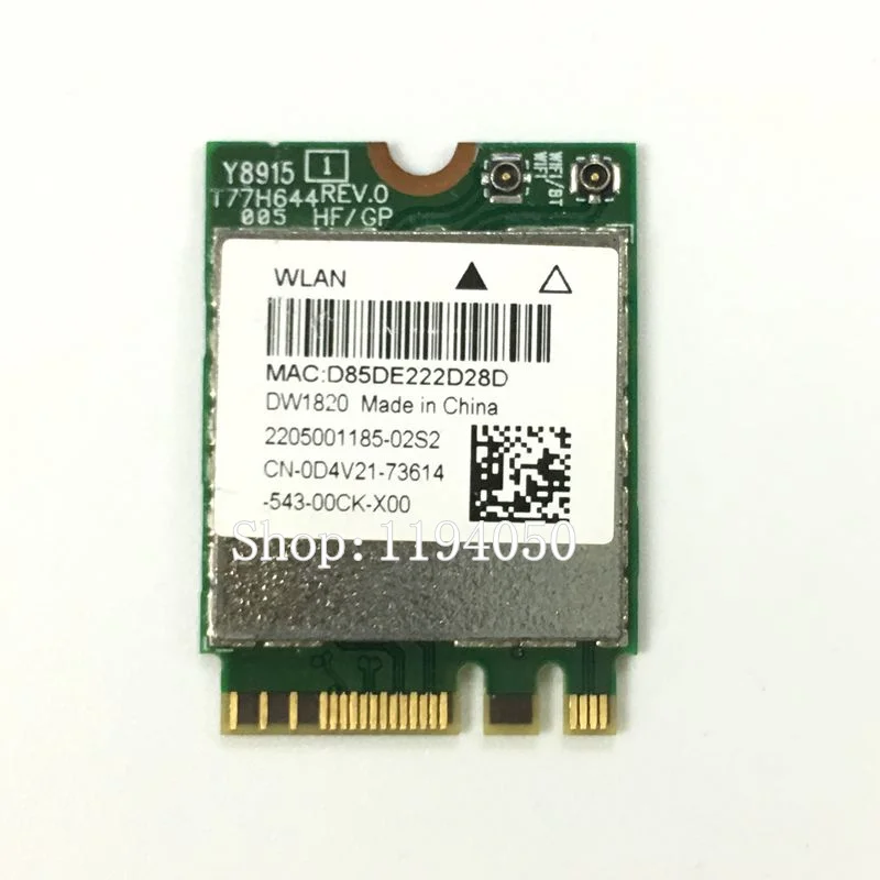 Atheros QCNFA344A DW1820 802.11AC Bluetooth 4 1 867 Мбит/с WLAN WiFi Беспроводная NGFF мини карта лучше чем