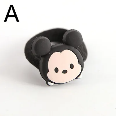 1 шт. новые рисунки из мультфильма ПВХ ЦУМ Микки и Минни Маус Джек нарисованной длинноволосой девочкой, аксессуары для волос, резинки Головные уборы подарки для детей Дети нейлоновые ленты для волос