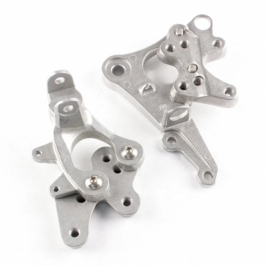 

CNC Aluminum Front Foot Pegs Footrest Bracket For Suzuki GSXR1000 K9 2009 2010 2011 Silver