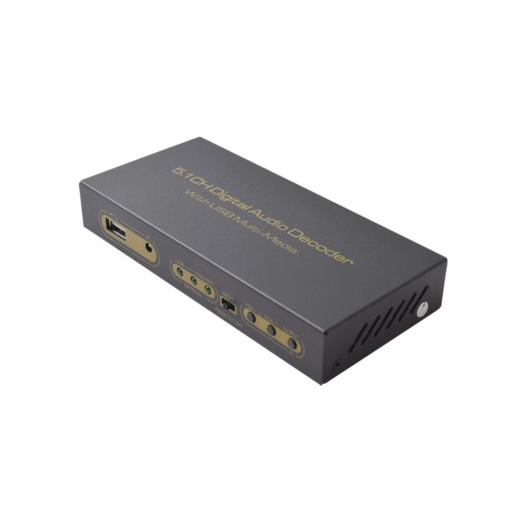 Цифровой аудио декодер с USB Мультимедиа DTS AC3 цифровой SPDIF Toslink/коаксиальный до 5.1ch