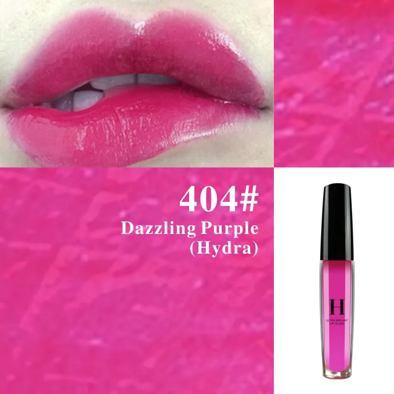 purple lipgloss HENLICS увлажняющий питательный блеск для губ, блеск для губ, стойкий блеск, жидкая помада, красота, губы, макияж, maquiagem - Цвет: purple lipgloss