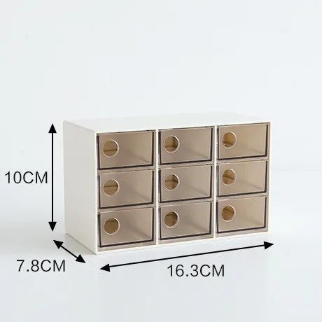 B Jewelry box Пластик макияж организатор шкатулка косметический Органайзер для макияжа коробка губной помады в трехъярусная сервировочная для хранения косметических принадлежностей, лак для ногтей Органайзер - Цвет: B Jewelry box
