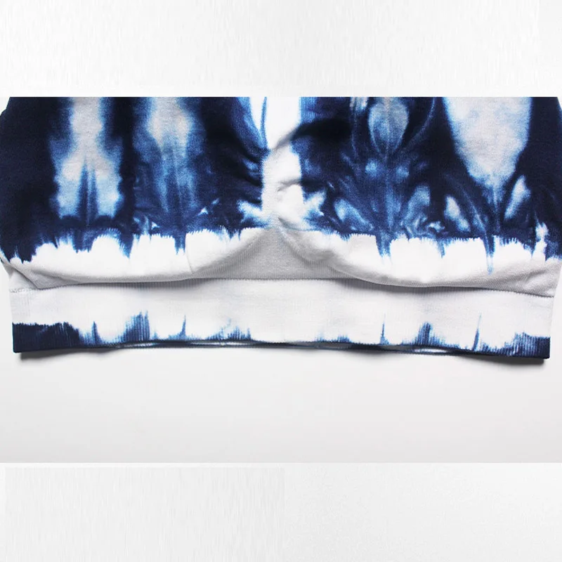 CIM Новый бюстгальтер tie dye тренировочный жилет высокое легкое противоударное