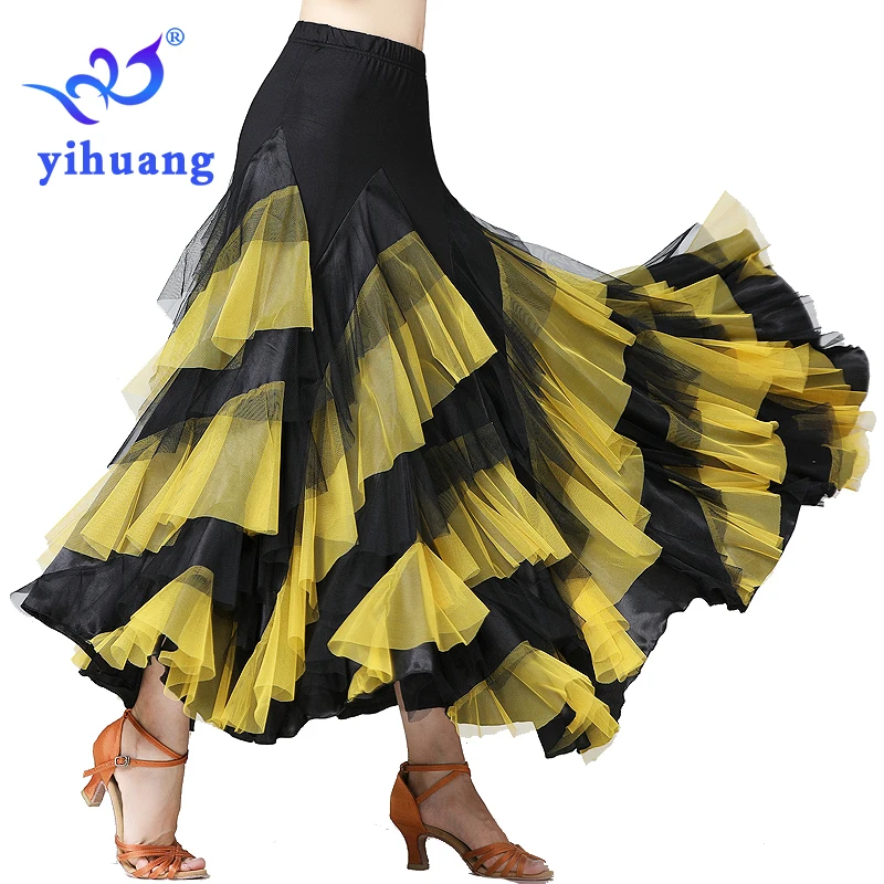 

Fashion Dance Performance Skirt for Ballroom Dance Skirt Tango Waltz Modern Standard Foxtrot Quickstep Dancewear Costumes