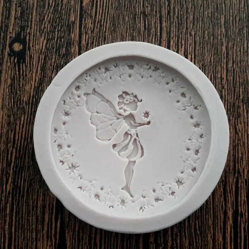 Цветок фея эльф силиконовые формы помадка украшения торта инструменты для