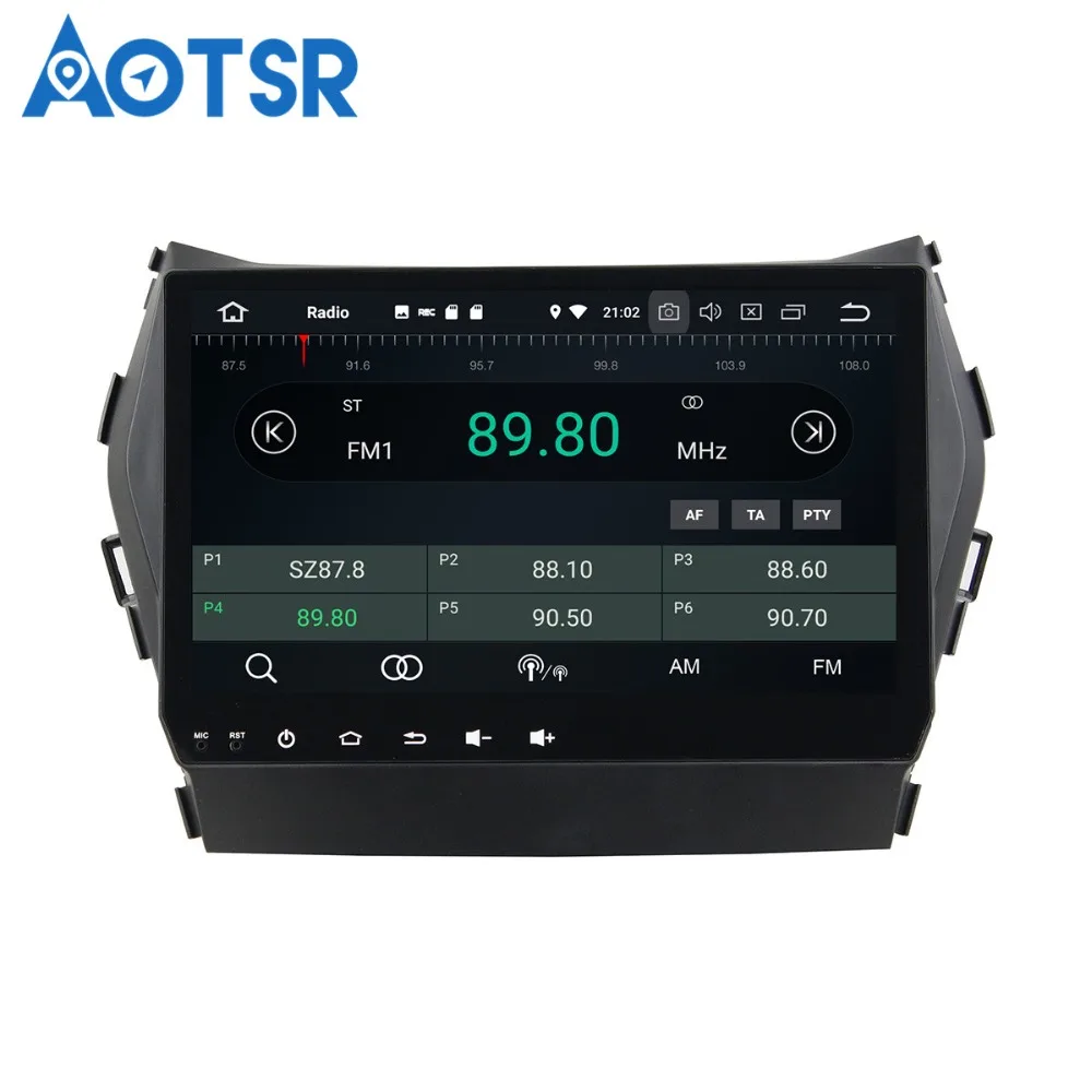 Автомобильный DVD плеер Aotsr Android 8 0 7 1 GPS навигация для Hyundai IX 45 2014 2016 мультимедийный