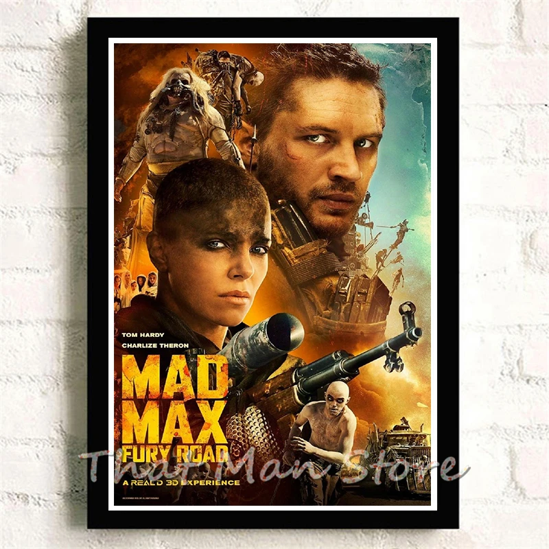 Mad max Fury дорожные постеры с белым покрытием бумажные принты настенные наклейки