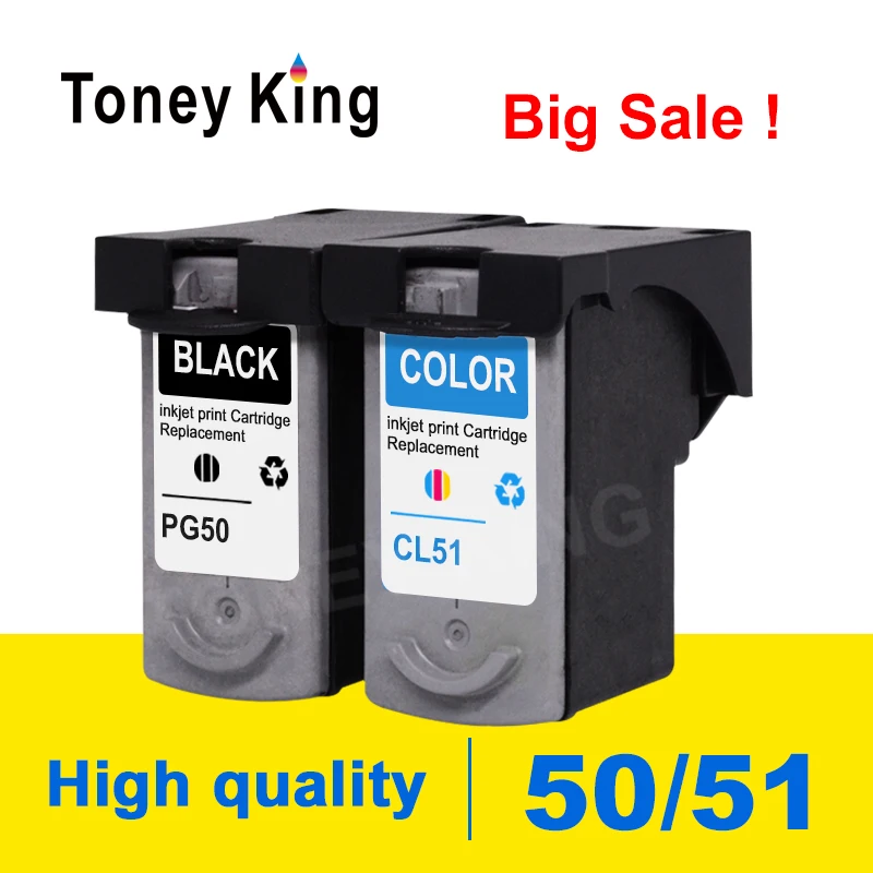 

Восстановленный картридж с чернилами Toney King PG50 CL51 для Canon iP6210D iP2200 MX308 MX318 FAX JX200 JX201 JX300 JX500