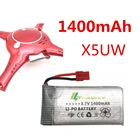 Аккумулятор Lipo 3,7 в, 1400 мА  ч, 1S, для квадрокоптера Syma X5HC X5HW X5UW X5UC RC, 3,7 в