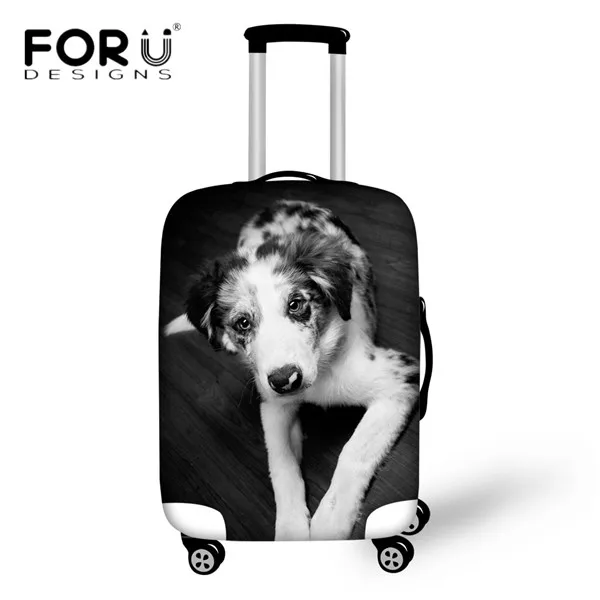 H499 FORUDESIGNS/чехол для багажа, милый Джинсовый чехол с принтом кошки, собаки, сумки, аксессуары для 18-30 дюймов, чехол для путешествий, защитный чехол, пылезащитный чехол - Цвет: H499