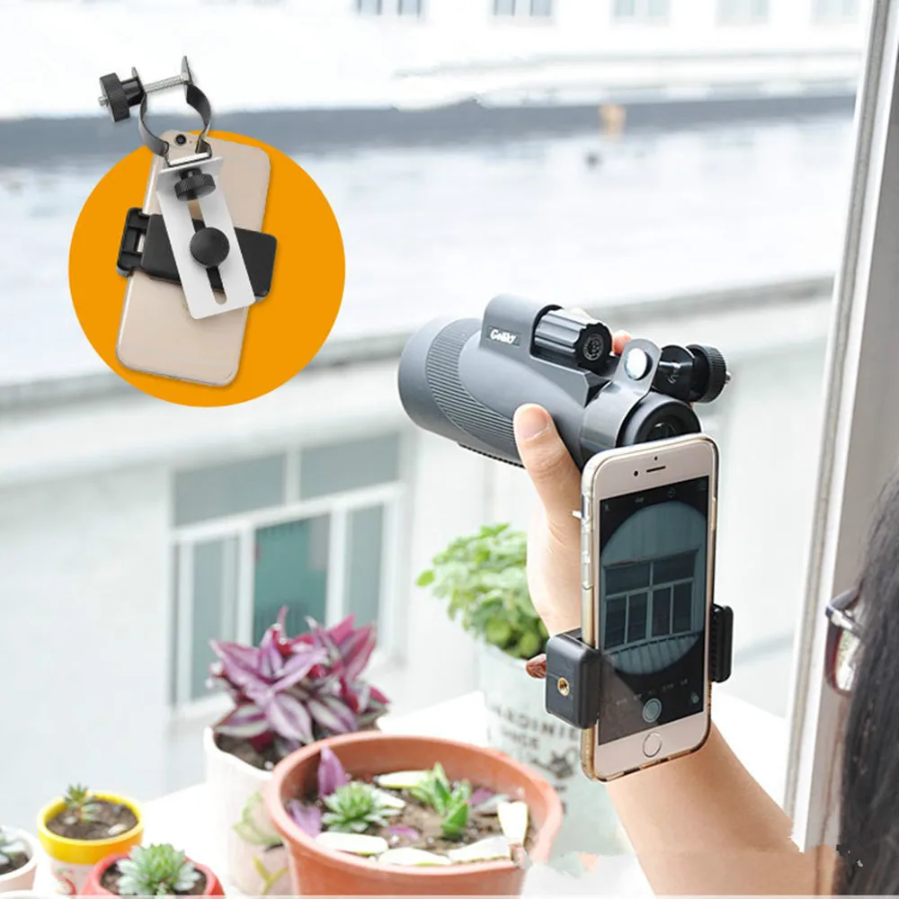 Universal smart Phone Bracket Support Holder Mount Spotting Scopes Telescope microscope iscoping Adapter Multifunction | Инструменты