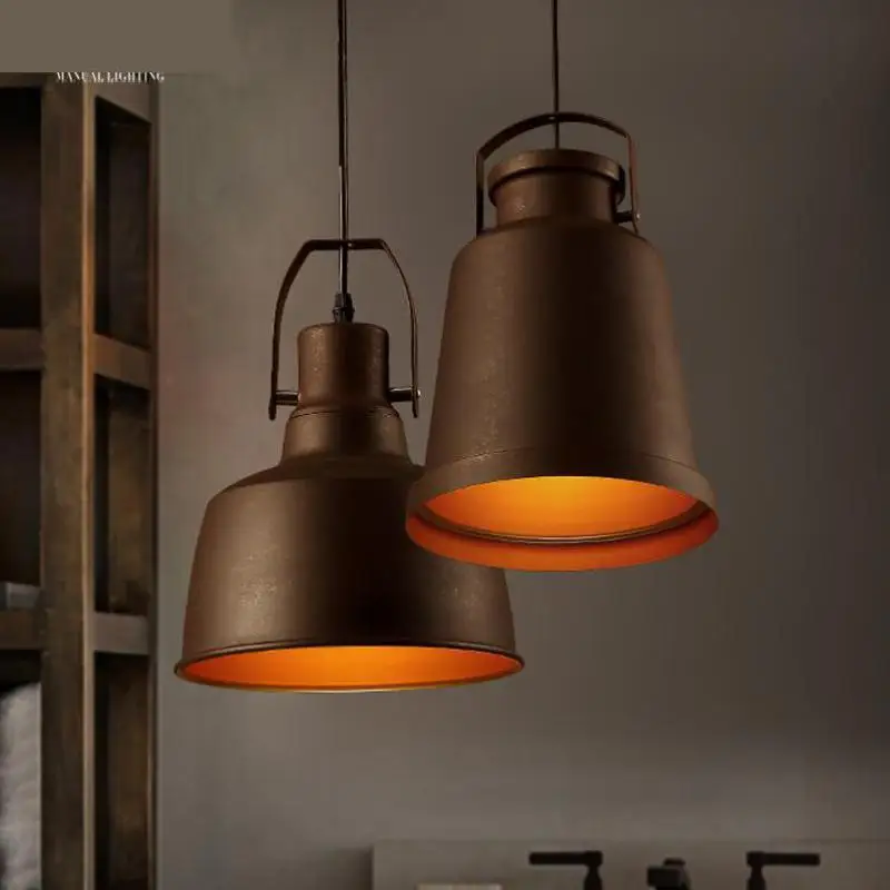 Restaurant Rustic Industrial pendant lights E27 1 pcs Bar Iron lamps Creative Coffee shop Retro Suspension Luminaire | Освещение