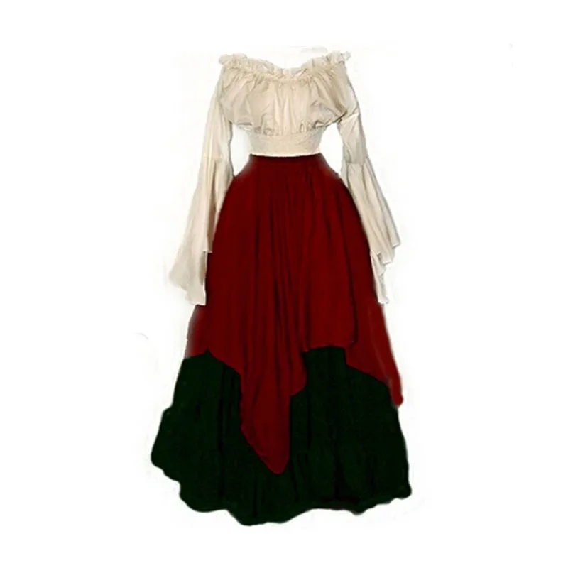 

Vintage Taditional Medieval queen princess Costume Clothing Southern Belle Adult Women Cosplay Dress Halloween