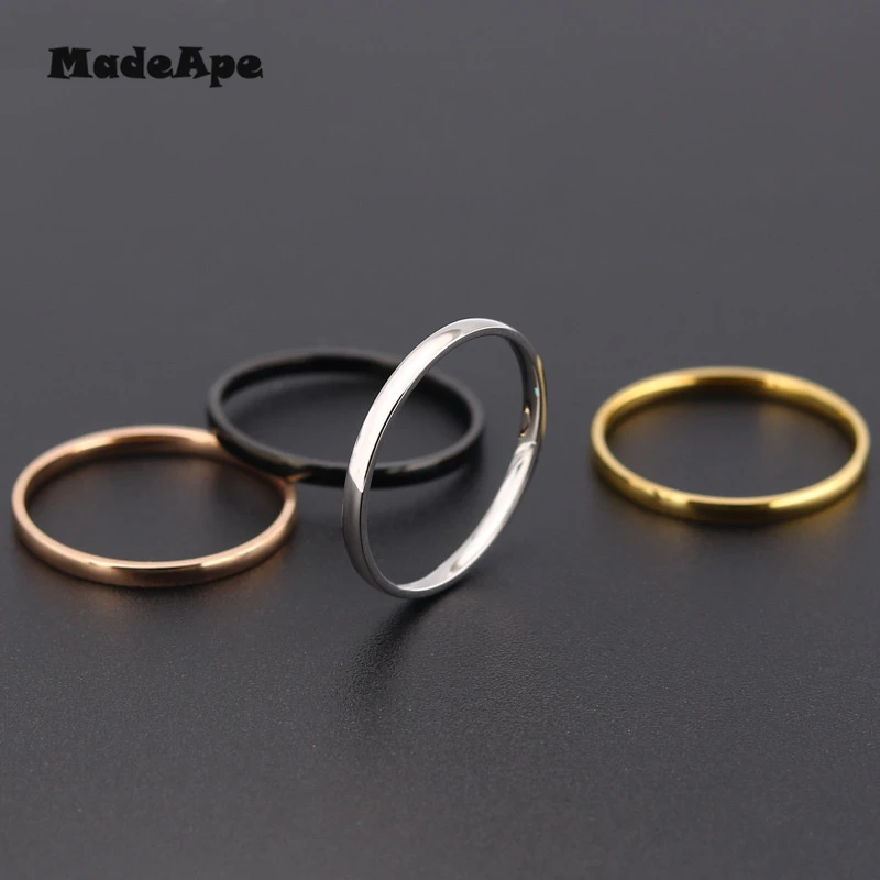 Классические женские обручальные кольца MadApe кольцо из титановой нержавеющей