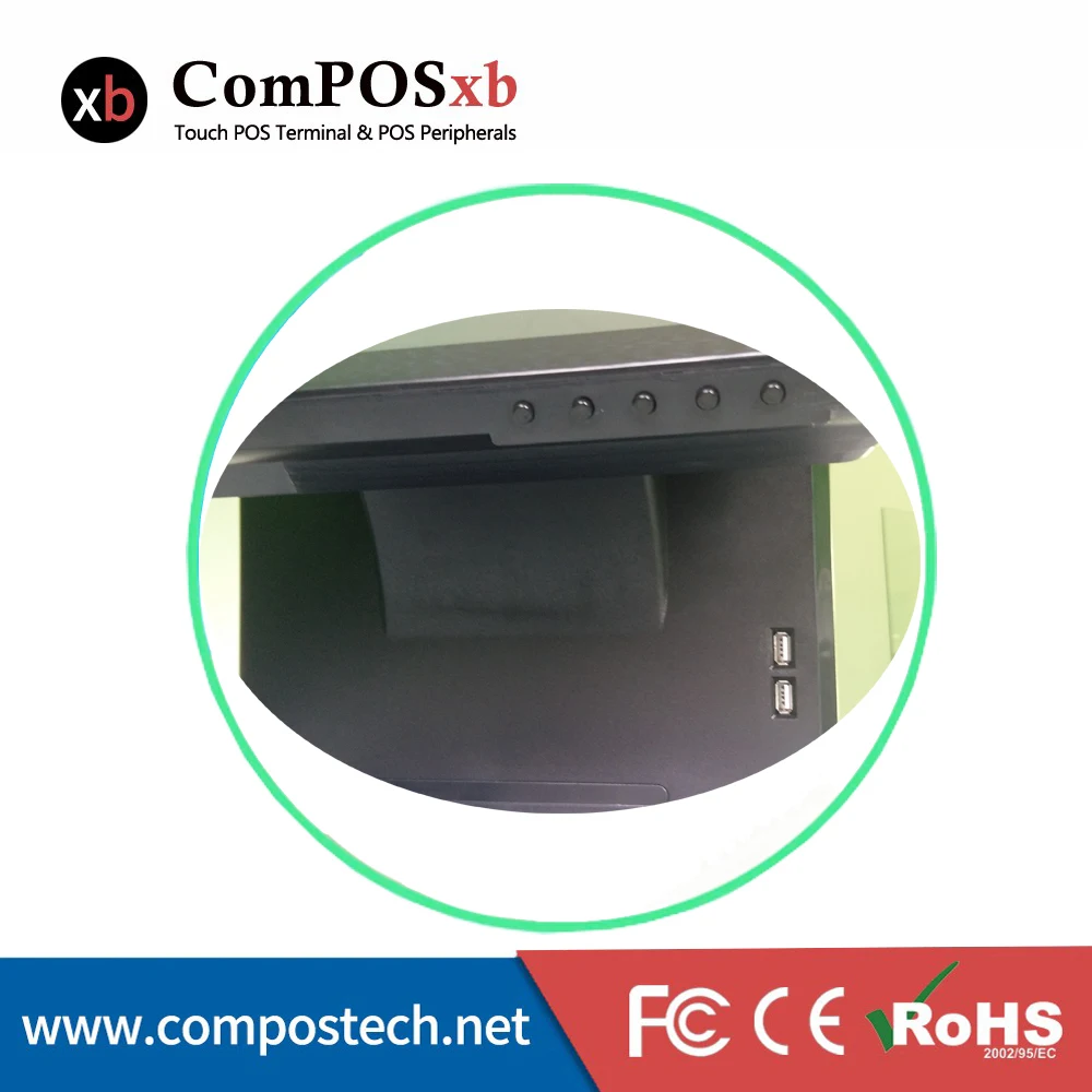 Коммерческий Дешевый Pos Pc кассовый аппарат 15 дюймов ЖК-экран монитор супермаркет