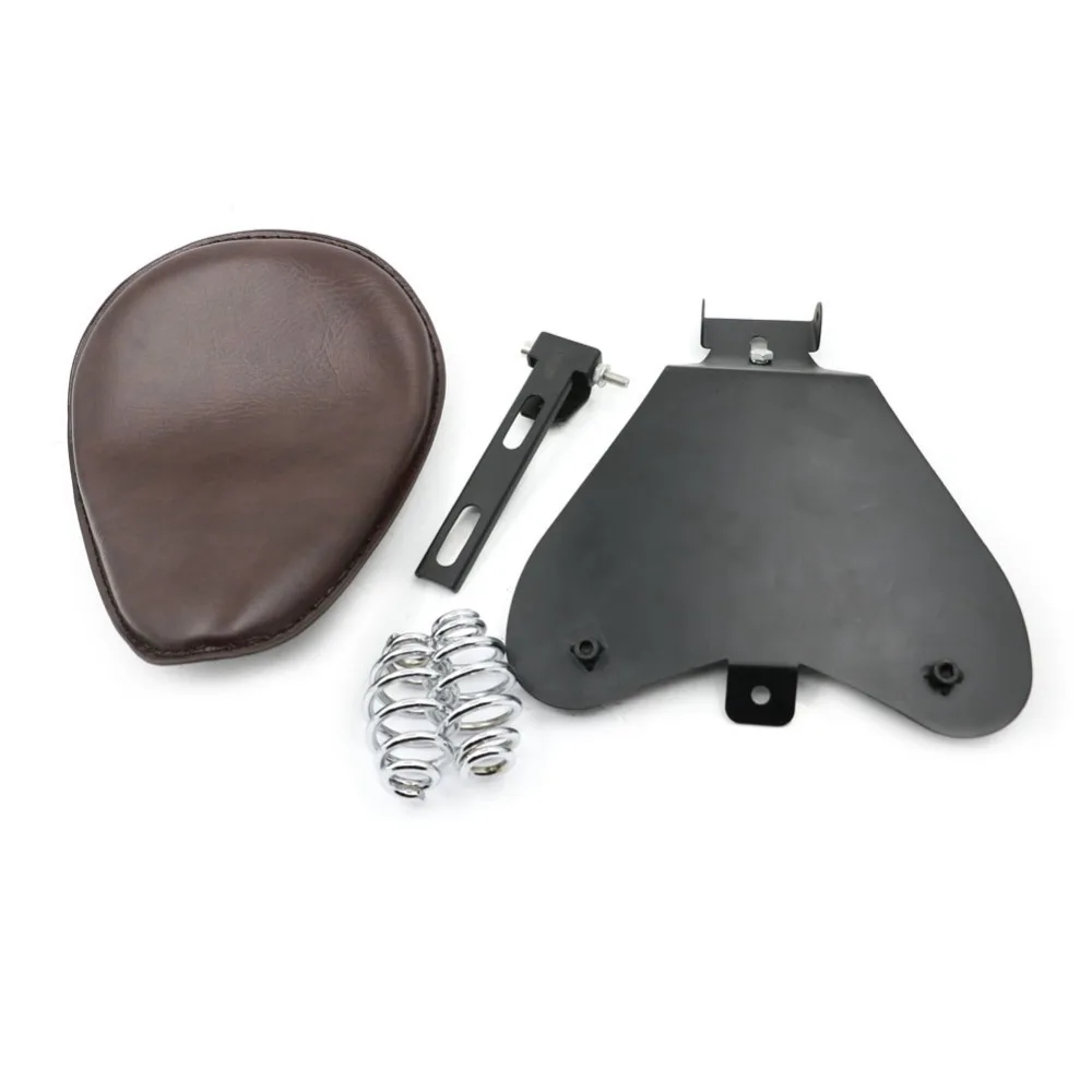 Коричневый Ролик для сиденья мотоцикла пружинный Монтажный кронштейн основание