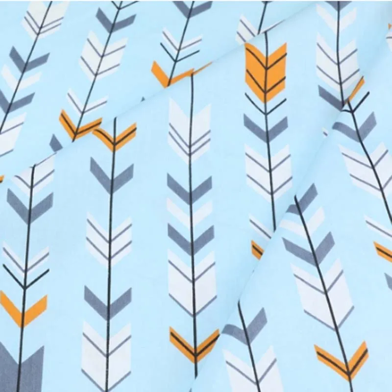 blue arrow Мультфильм лиса медведь стрелка Хлопок Ткань DIY Швейные Craft лоскутное квилтинга подушку одежда ручной работы платье текстильная ткань Tissus - Цвет: blue arrow