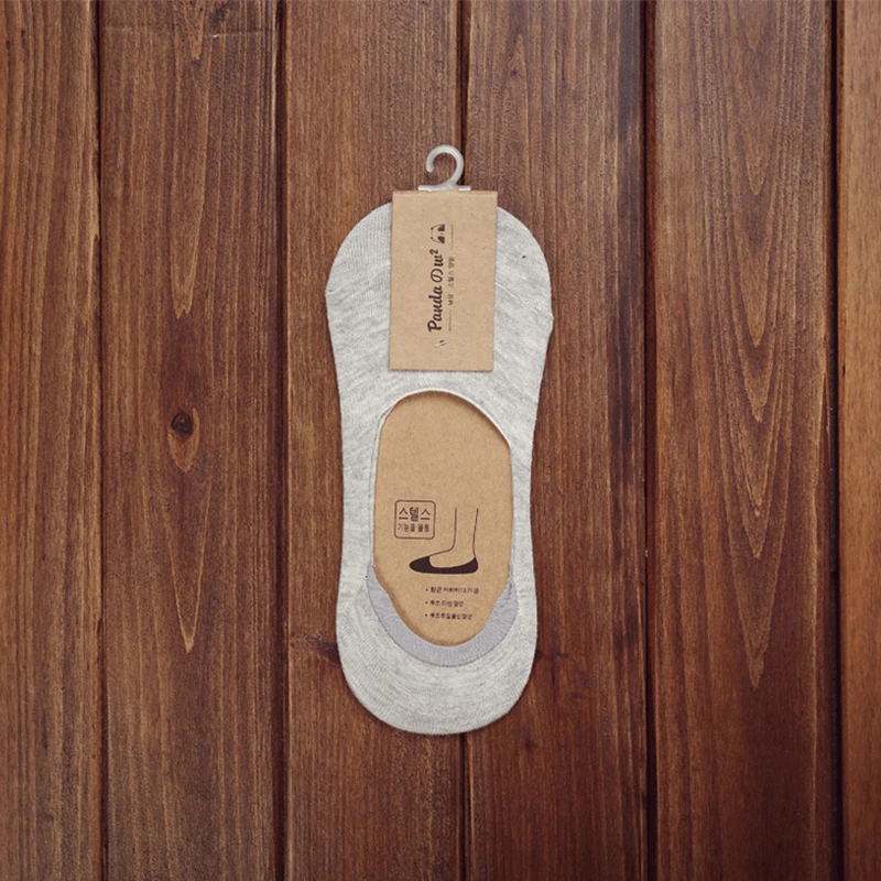 10 шт. = 5 пар новые хлопковые невидимые носки для мужчин мужские Sox силиконовые