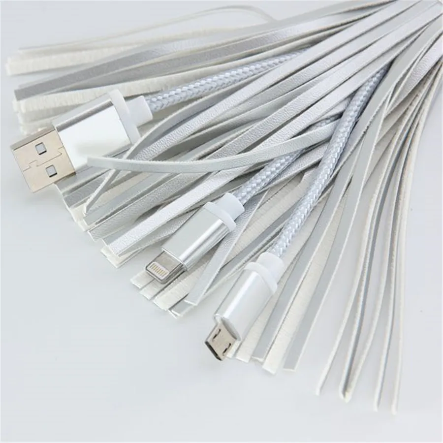 Многофункциональный USB плетеный шнур зарядное устройство сумка кулон кисточкой