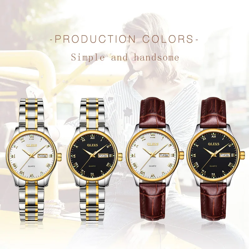 OLEVS женские часы uhr деловые повседневные montre femme marque de luxe 2017 horloge bayan kad n kol saatleri |