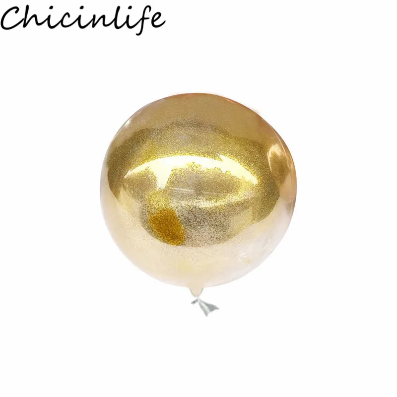 Chicinlife 1 шт. 18 дюймов конфетти Чистый воздушный шар День рождения детский душ