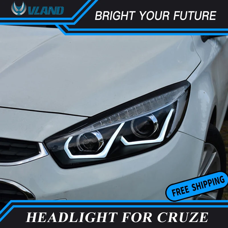 Автомобильная передняя фара для Chevrolet Cruze фары 2015 2016 светодиодсветодиодный