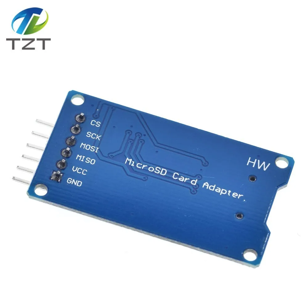 Модуль считывания карт Micro SD mini TF интерфейсы SPI с чипом преобразователя уровня для