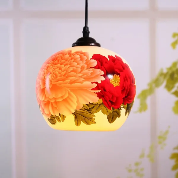 Eggshell Jingdezhen Ceramic lamps bedroom den living room restaurant bedside lamp decoration Special six provinces shipping | Лампы и