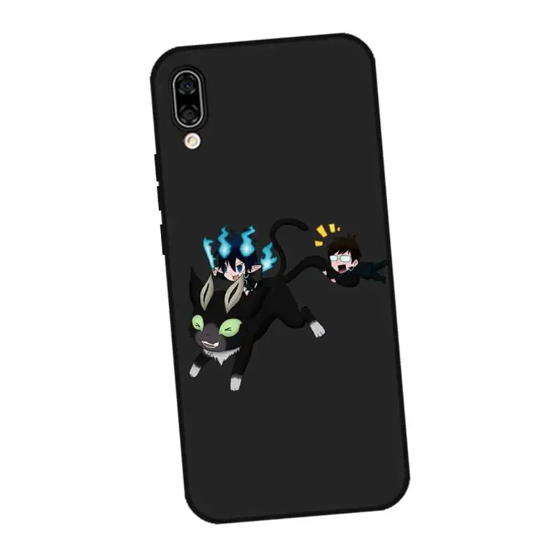 P022 Blue Exorcist Black Silicone Case Cover For Huawei Honor 8C 8X 9 10 20i V10 V20 Note10 Max Lite Magic2 |