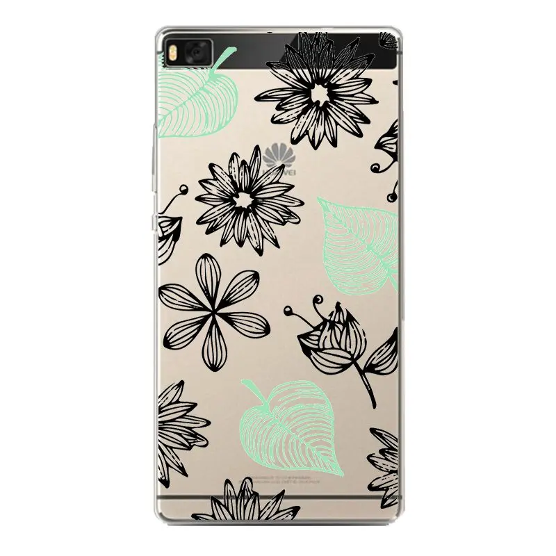 Cartoon watermelon Cute Hand Hollow Soft Clear TPU Phone Case For huawei P10plus P8 P9lite honor 3c 4c 6a 7 8 9 5c Free Shipping | Мобильные