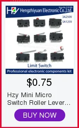 Hzy мини-переключатель роликовый рычаг SPDT Snap Action LOT 3A 250 V AC 5A 125 V NC-NO-C с шкивом 3 фута тактный концевой переключатель