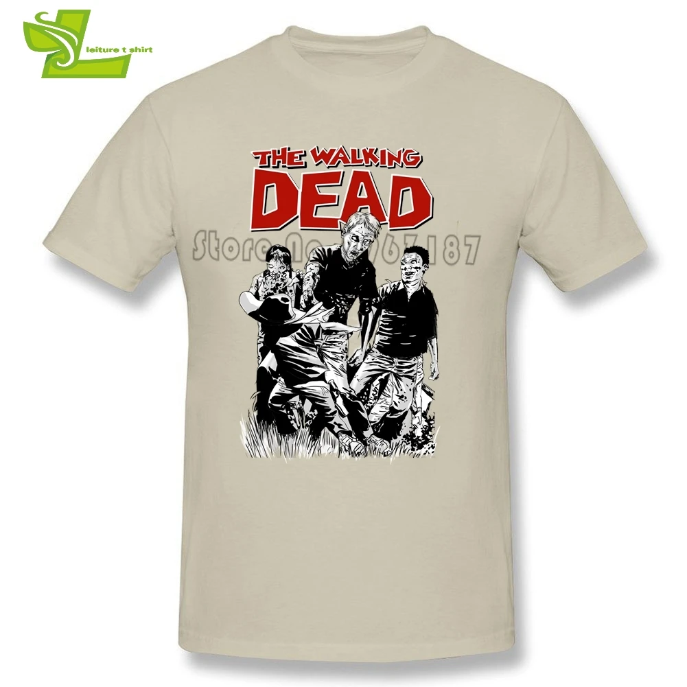 The Walking Dead/мужская футболка с короткими рукавами и круглым вырезом новая мужская