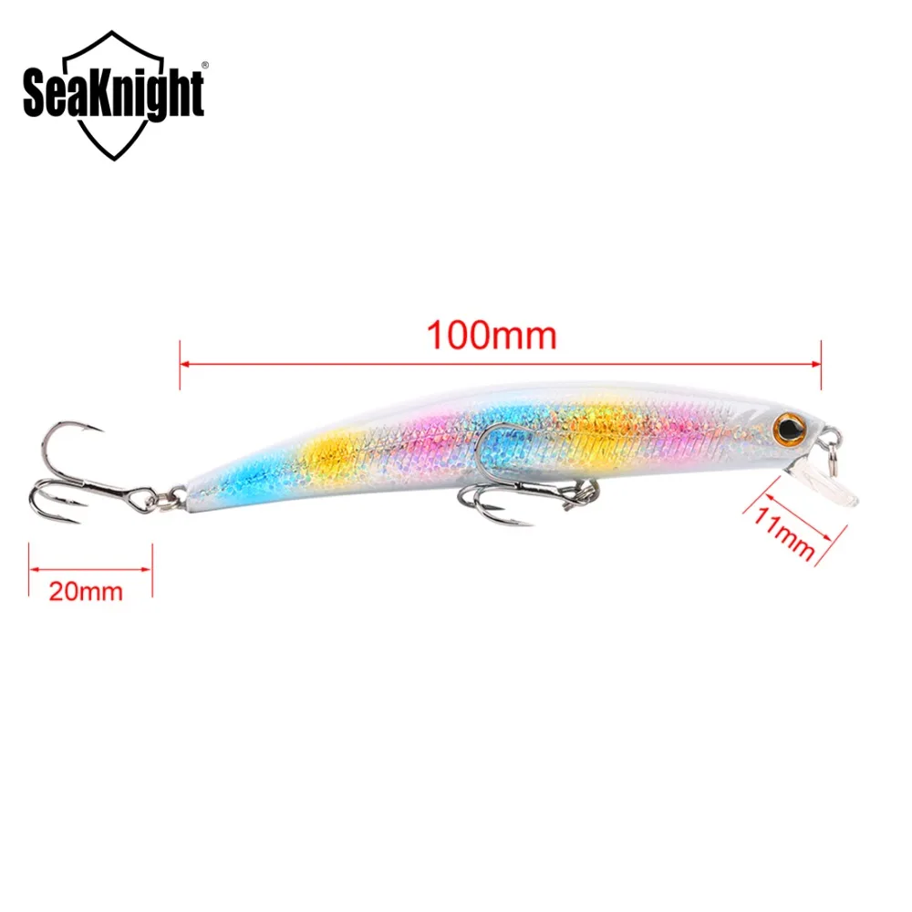 SeaKnight SK025 11g 100 мм 0 5 м рыболовная приманка 1 шт. жесткая плавающая Minnow пластиковая