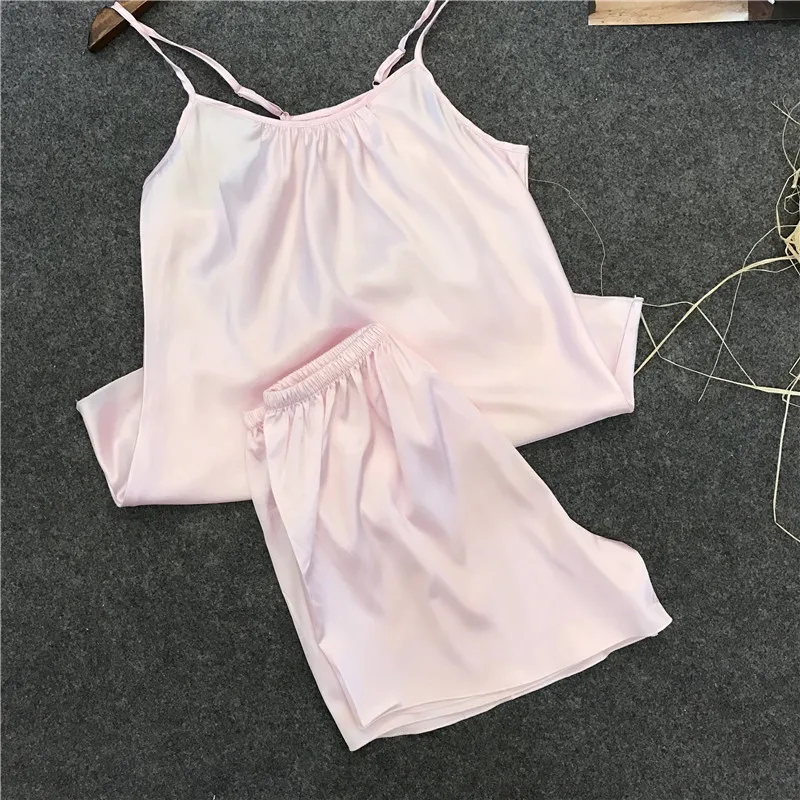 Пижама женская из вискозы с круглым вырезом и шортами|female pajama|pajama set shortspajama sets |
