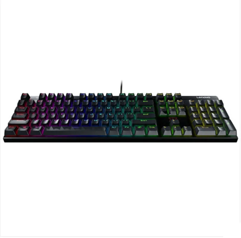 Бесплатная доставка Lenovo MK300 RGB phantom Игры Механическая клавиатура черный/зеленый