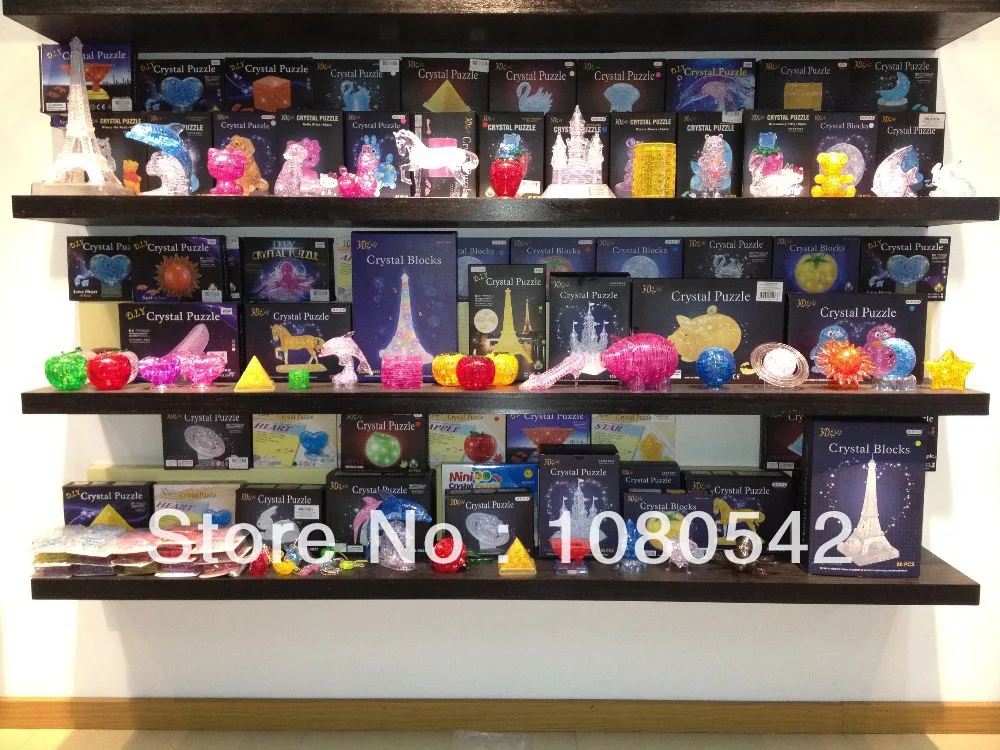 Забавные хрустальные 3D пазлы с каплями воды для детей|puzzle cube|puzzle cartoonpuzzle maze |