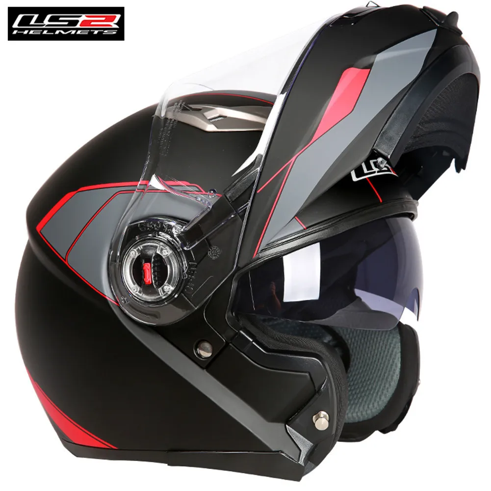 LS2 FF370 мотоциклетный Filp up модульный шлем с полным лицом для гонок Casco Moto Capacetes de