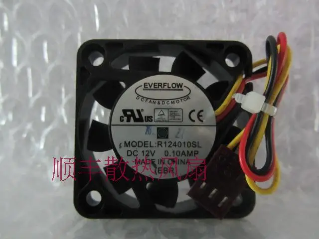 

Original everflow r124010sl 12v 0.10a 4cm 4010 3 line fan