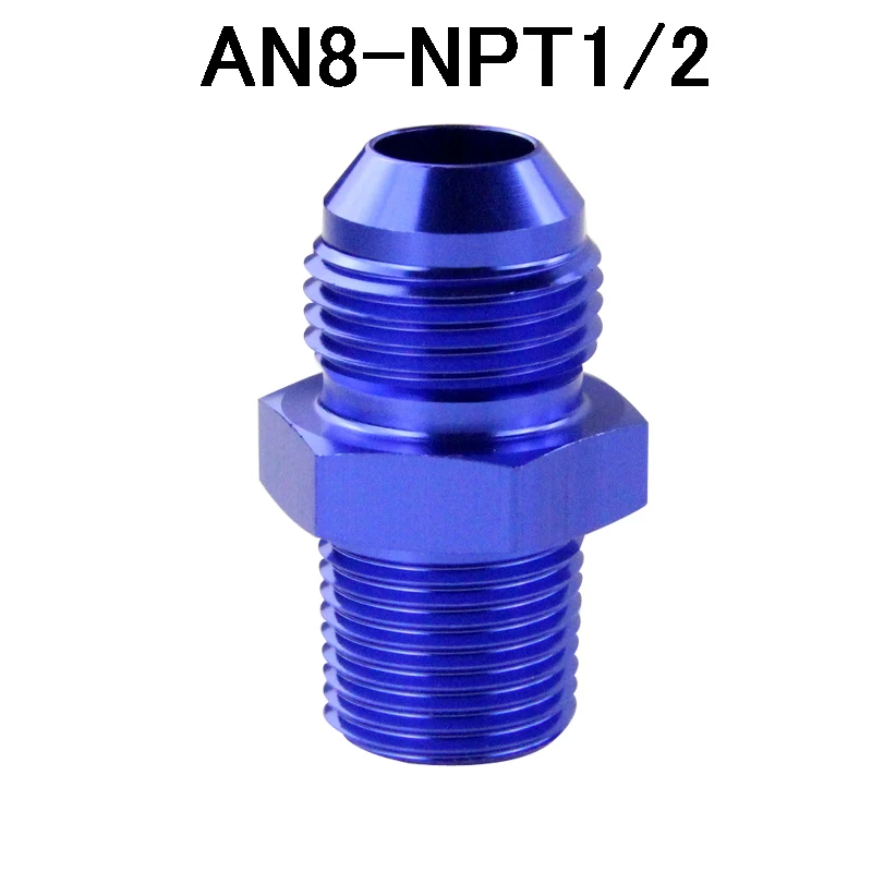 SL816-08-08-011 Штыревой AN6 до 1/2 NPT 1/4 NPT 3/8NPT M10* 1,5 M20* 1,5 прямой адаптер, фитинг для автоматического шланга, фитинг для мужского масляного охладителя - Цвет: SL816-08-08-011